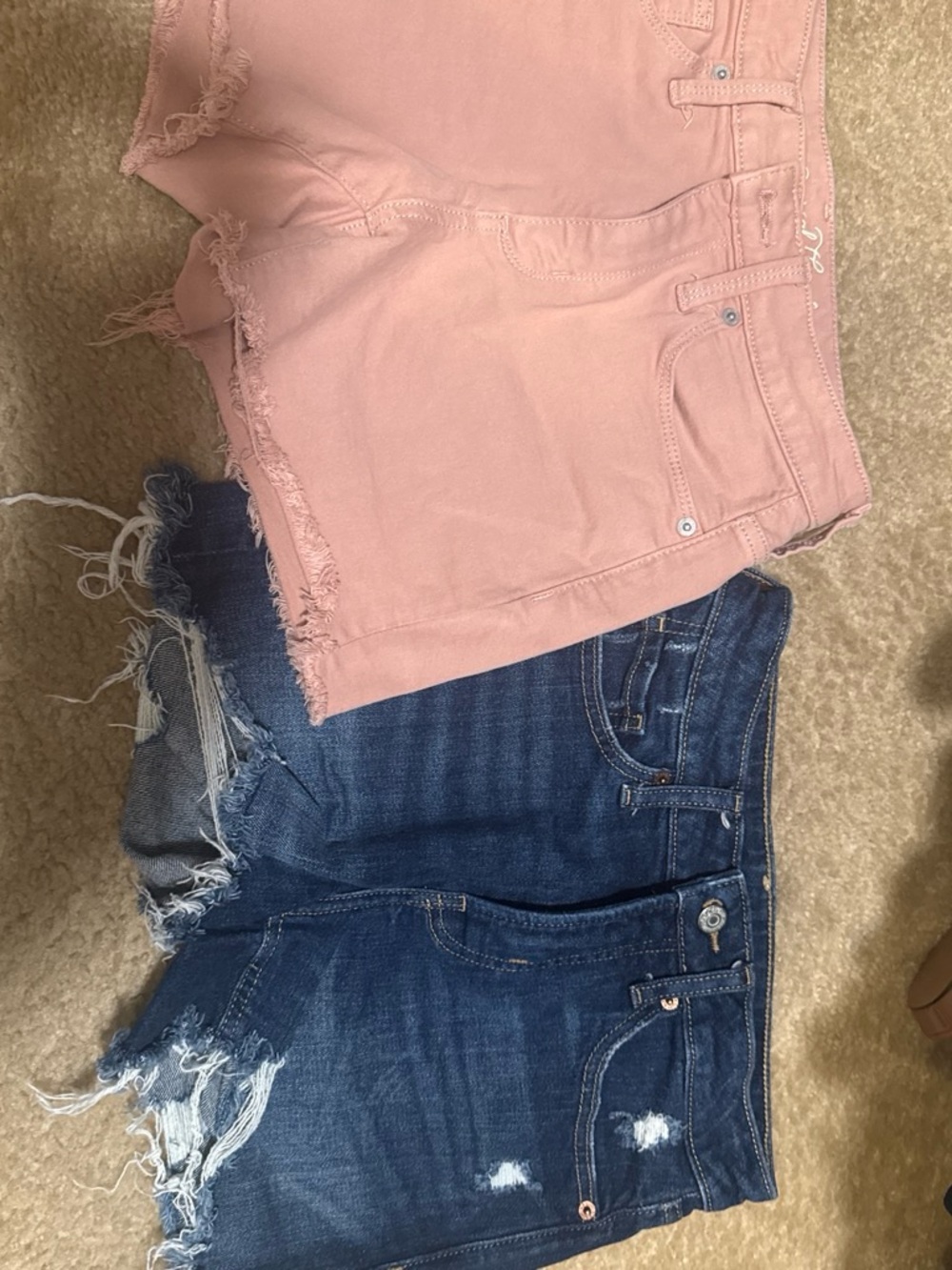 Universal Thread Pink and Blue Distressed High Rise